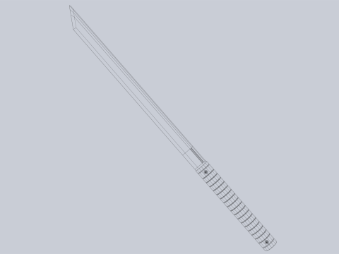 Combat blade Modello 3D