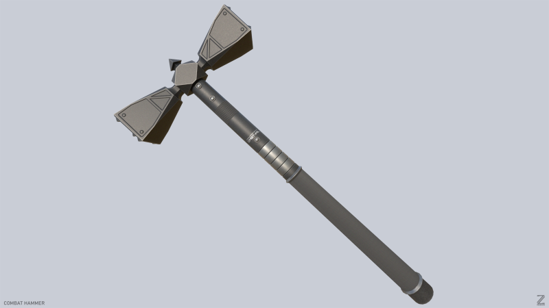 Combat hammer Modèle 3D .c4d .max .obj .3ds .fbx .stl .blend 