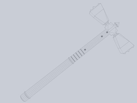 Combat hammer Modèle 3D