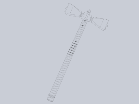 Combat hammer Modèle 3D