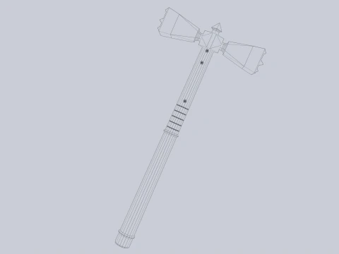 Боевой молот 3D Модель