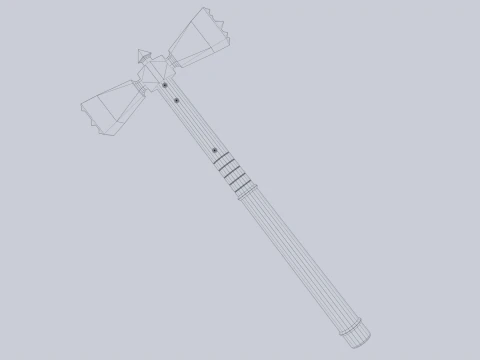 Боевой молот 3D Модель