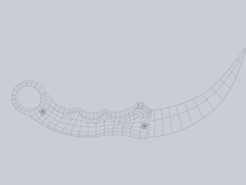 Combat karambit Modèle 3D