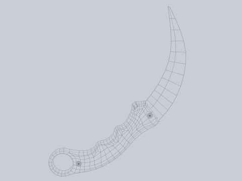 Combat karambit Modèle 3D