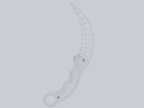 Combat karambit Modèle 3D