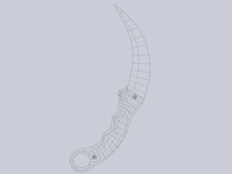 Боевой керамбит 3D Модель