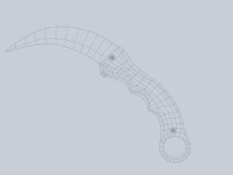 Combat karambit Modèle 3D