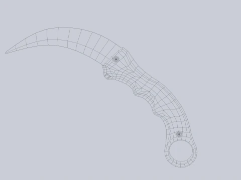 Боевой керамбит 3D Модель