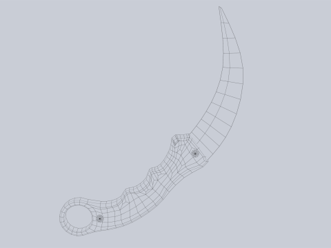 Combat karambit Modèle 3D