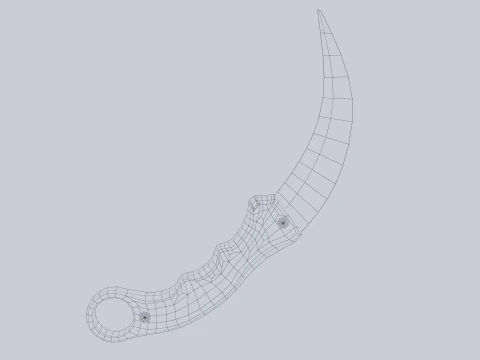 Боевой керамбит 3D Модель