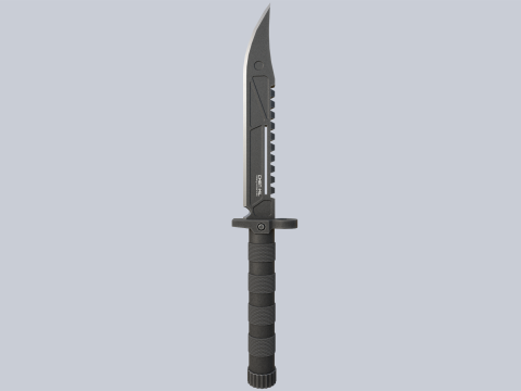 Combat knife 3D Model