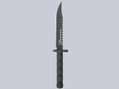 Pisau tempur Model 3D