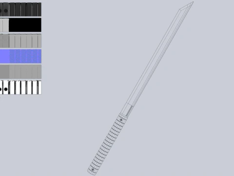 Cole&ccedil;&atilde;o de armas de combate corpo a corpo Modelo 3D