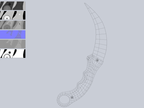 Combat melee weapon collection Model 3D