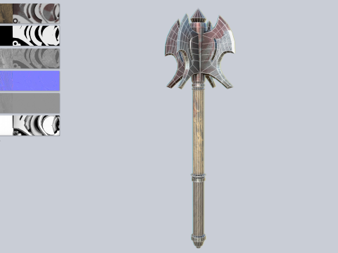 War mace 3D 모델