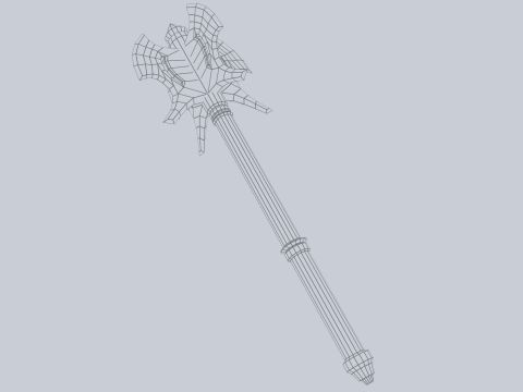 War mace 3D 모델