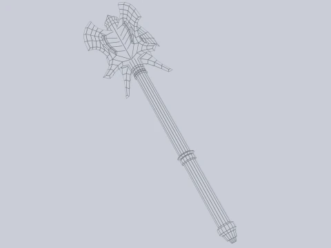 전쟁 철퇴 3D 모델