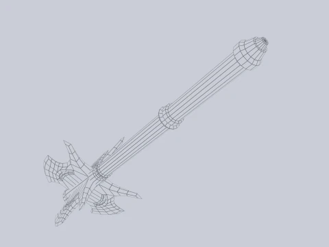 전쟁 철퇴 3D 모델