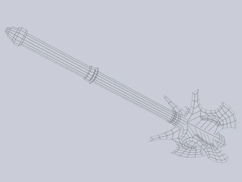 전쟁 철퇴 3D 모델