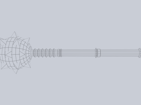 War mace Modèle 3D