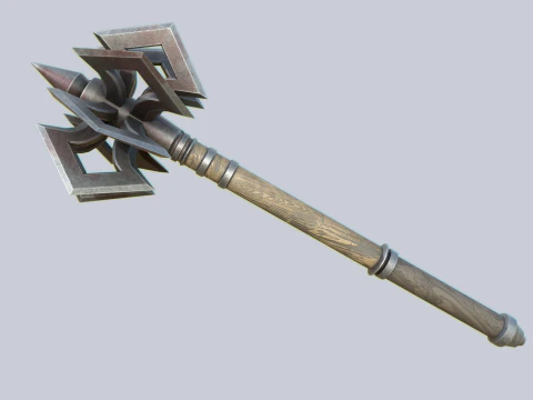 Gada perang Model 3D