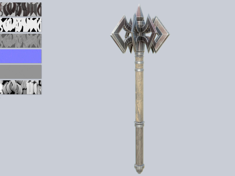 War mace 3D 모델