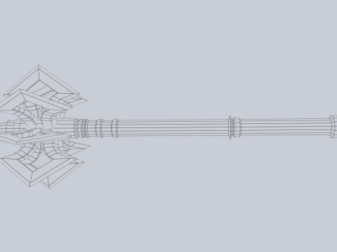 War mace 3D 모델