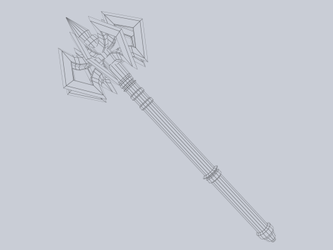 War mace 3D 모델