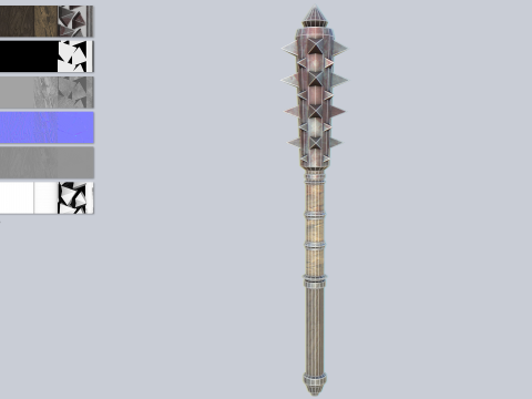War mace Modello 3D