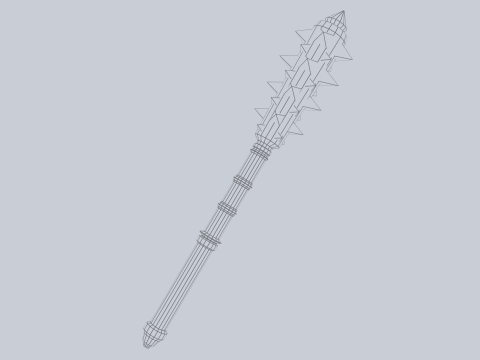 War mace Modello 3D