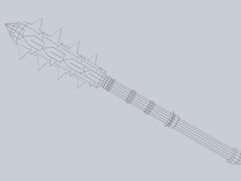 War mace Modello 3D