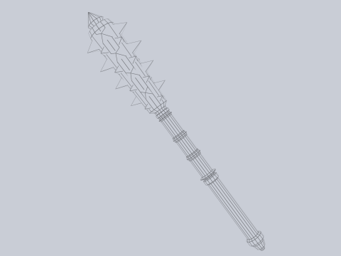 War mace Modello 3D