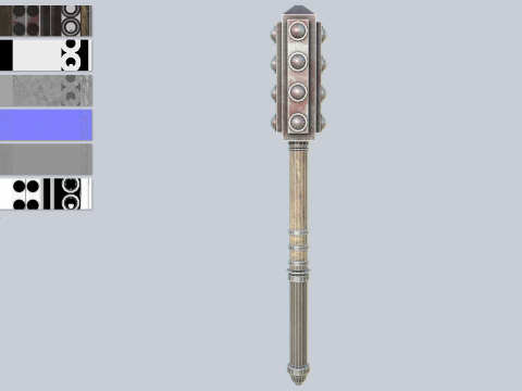 War mace 3D Model
