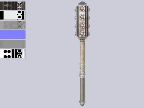 전쟁 철퇴 3D 모델