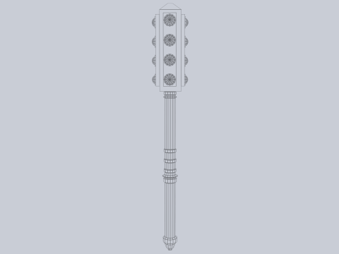 War mace 3D Model