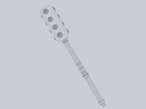 War mace 3D Model