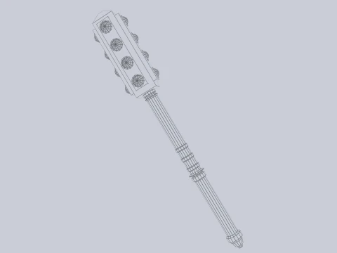 전쟁 철퇴 3D 모델