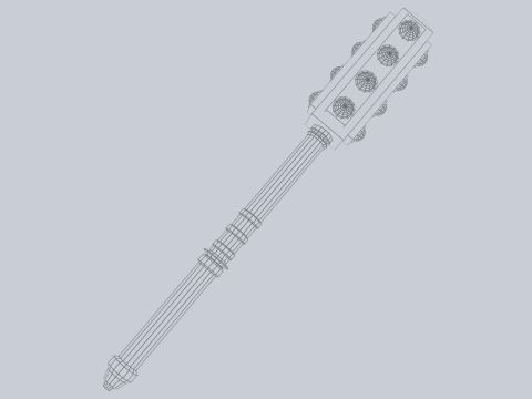 War mace 3D Model