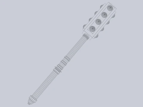 전쟁 철퇴 3D 모델