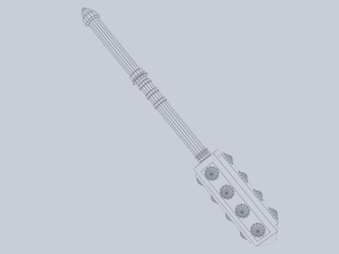 War mace 3D Model
