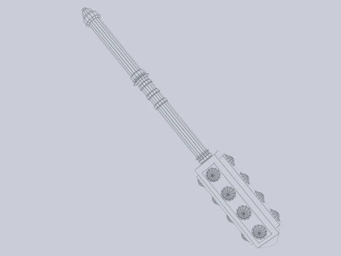 전쟁 철퇴 3D 모델