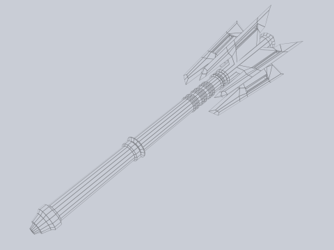 War mace 3D-Modell