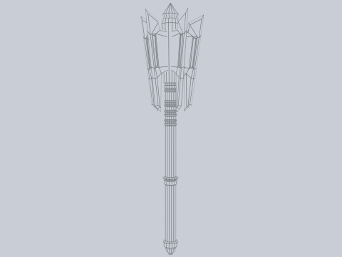 War mace 3D-Modell