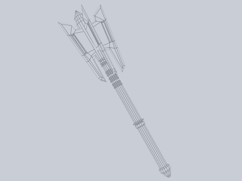 War mace 3D-Modell