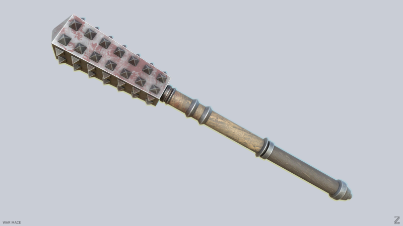 War mace Modelo 3D .c4d .max .obj .3ds .fbx .stl .blend 