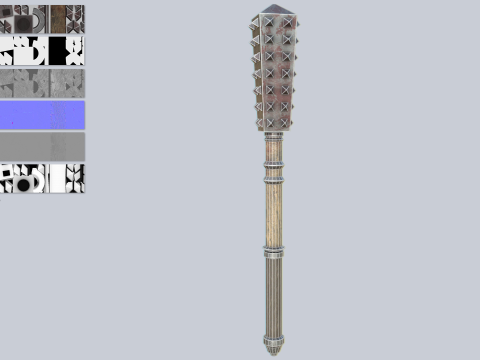 War mace Modelo 3D