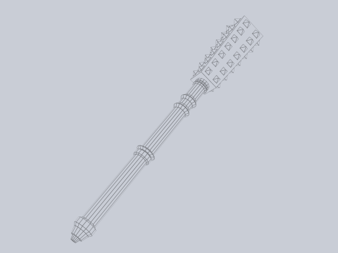 War mace Modelo 3D