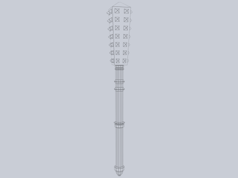 War mace Modelo 3D