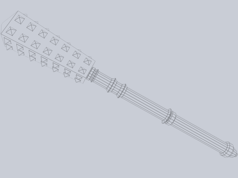 War mace Modelo 3D