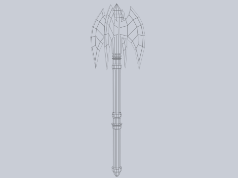 War mace Model 3D